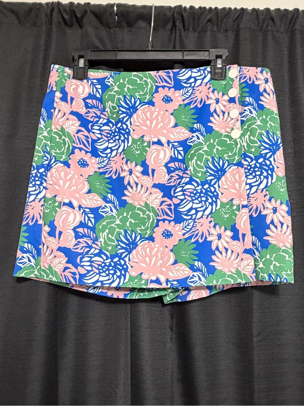 Tory Burch Sport Skort Floral Print Blue, Pink, Green, & White